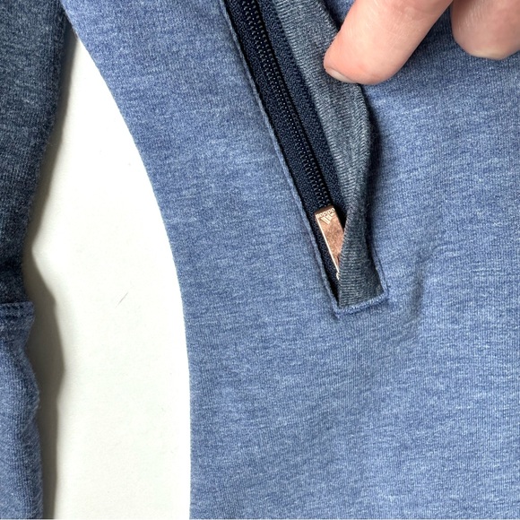 Adidas Blue Rose Gold Zip Sweatshirt M - Picture 5 of 8